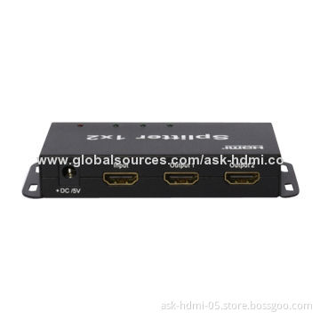 4K HDMI Splitter, 1x2, Supports Deep Color 30, 36, 48-bitNew